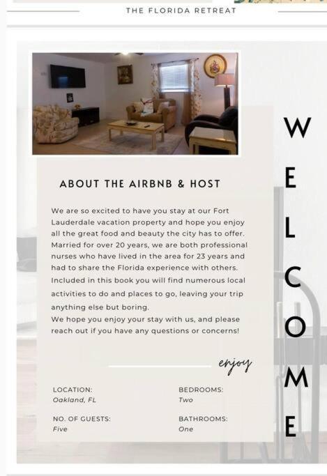 Quiet 2Bedroom At Fort Lauderdale Fl Luaran gambar